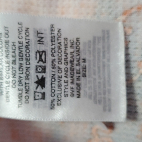 Harley Davidson peach "waffle" shirt - Picture 7 of 7